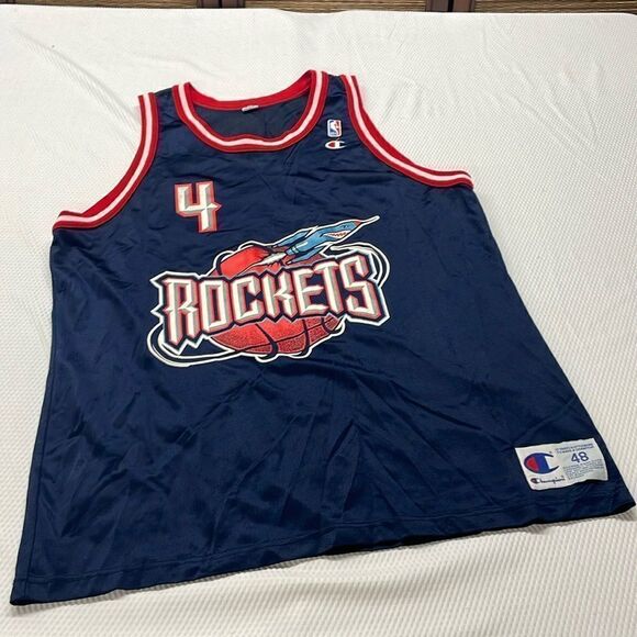 NBA Rockets Charles Barkley 4 Champion Jersey Size 48 - Picture 1 of 7